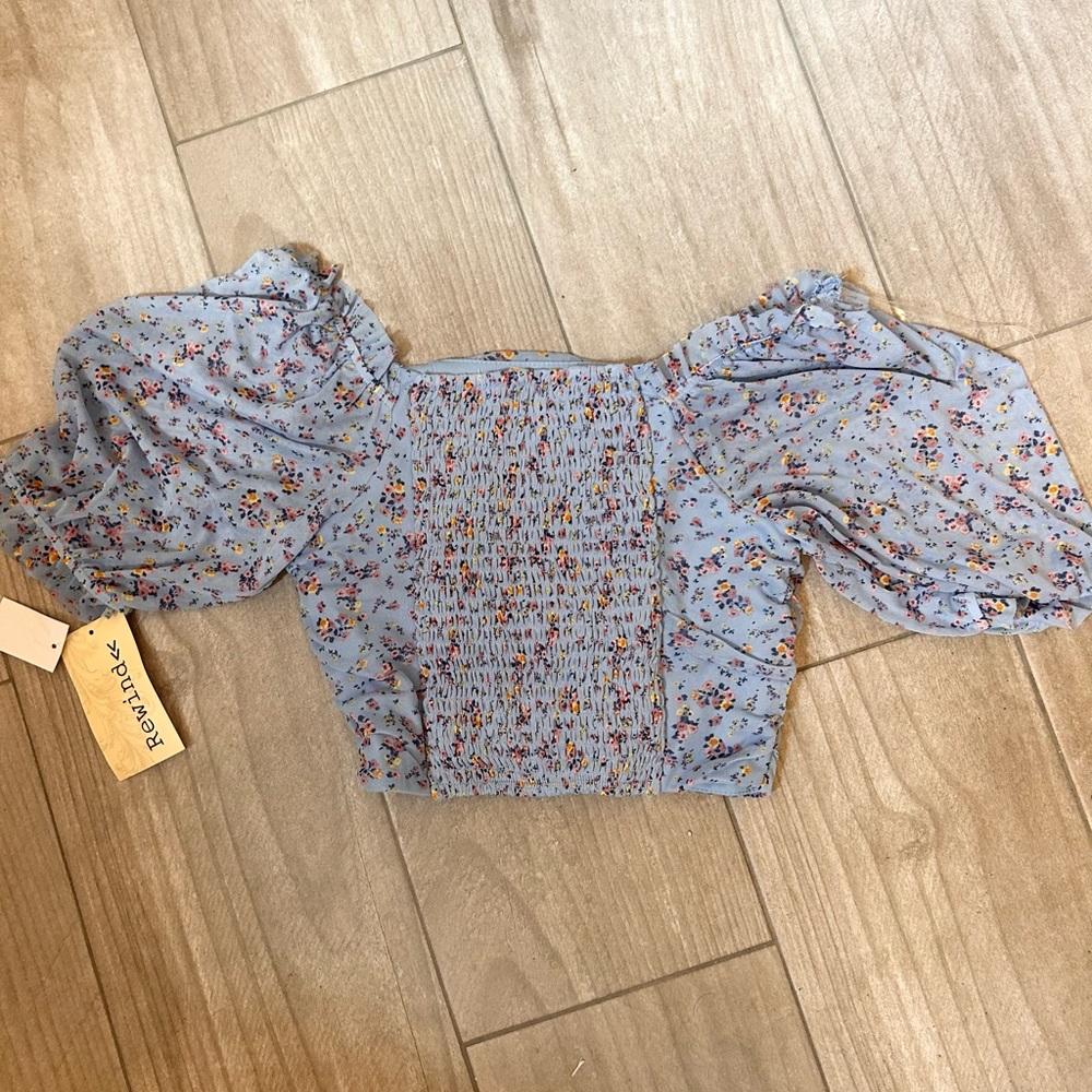 FLORAL BLOUSE TOP - Picture 6 of 6